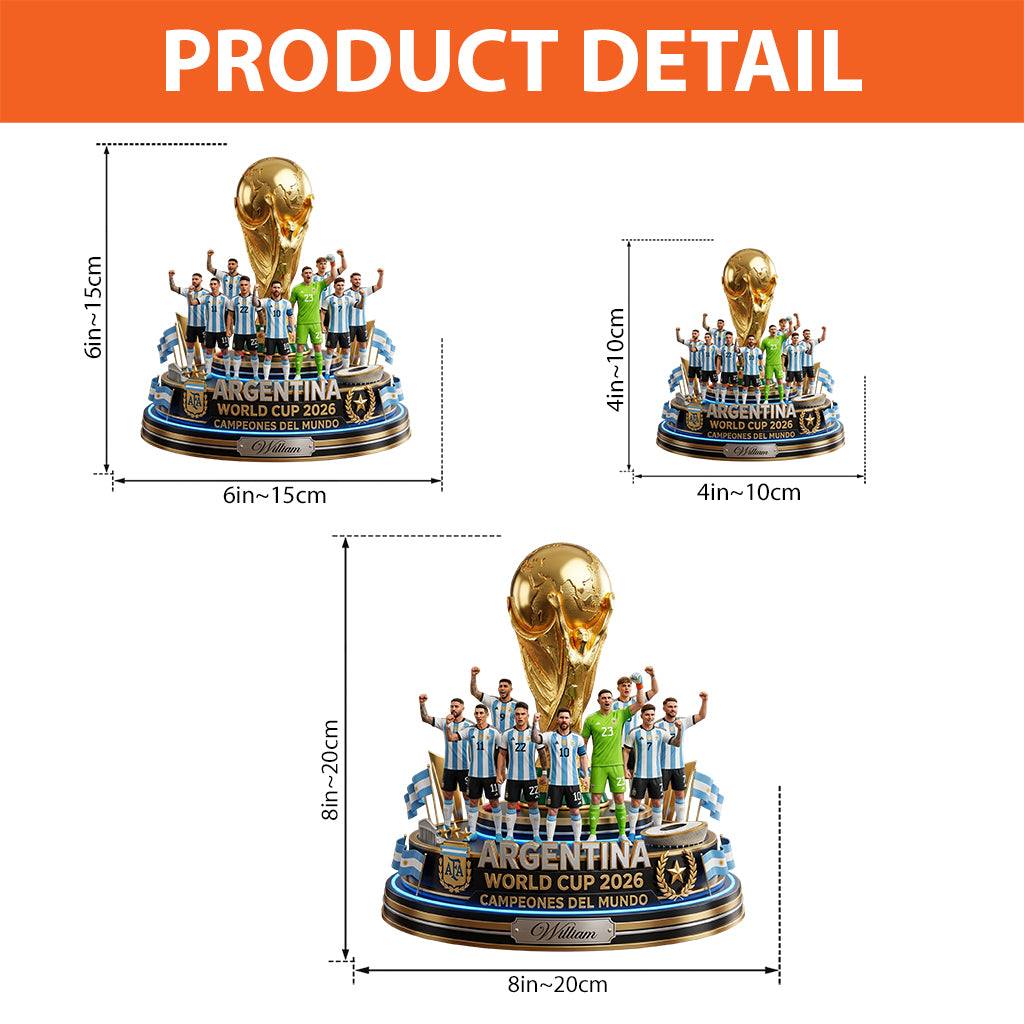 My Team Will Be The Champion - Personalized Trending Custom Shaped Acrylic Plaque