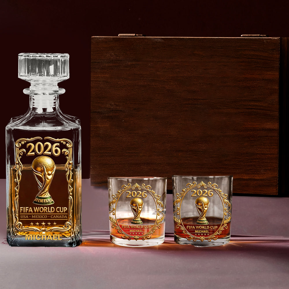 The Cup 2026 - Personalized Soccer Whiskey Decanter Set