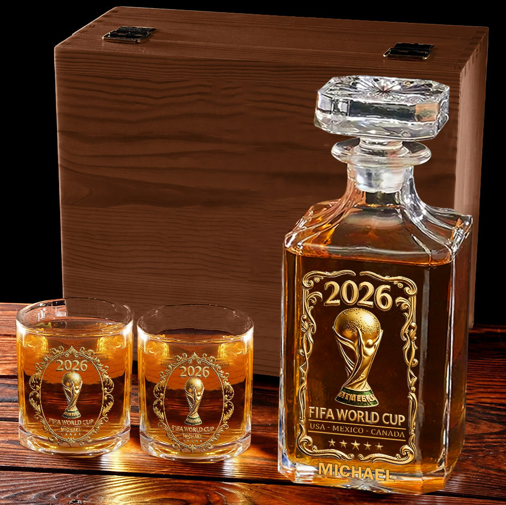 The Cup 2026 - Personalized Soccer Whiskey Decanter Set