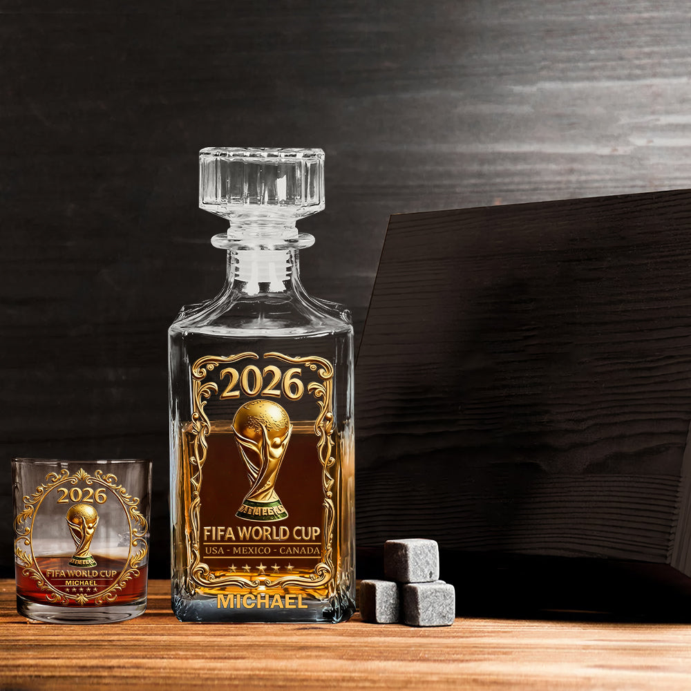 The Cup 2026 - Personalized Soccer Whiskey Decanter Set