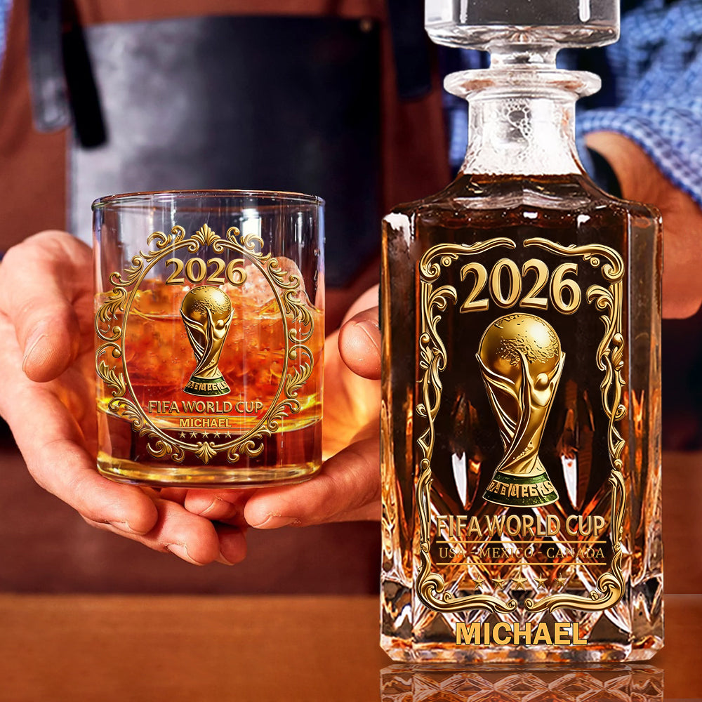 The Cup 2026 - Personalized Soccer Whiskey Decanter Set