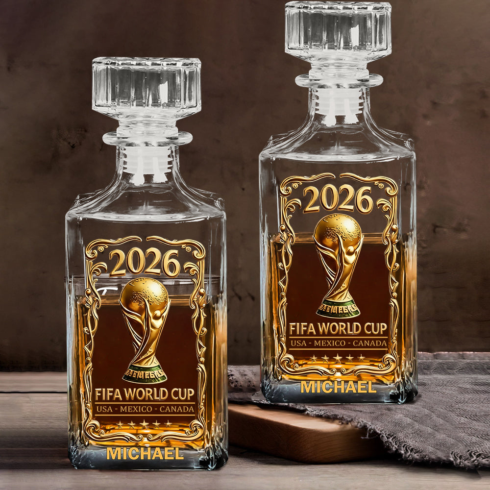 The Cup 2026 - Personalized Soccer Whiskey Decanter Set