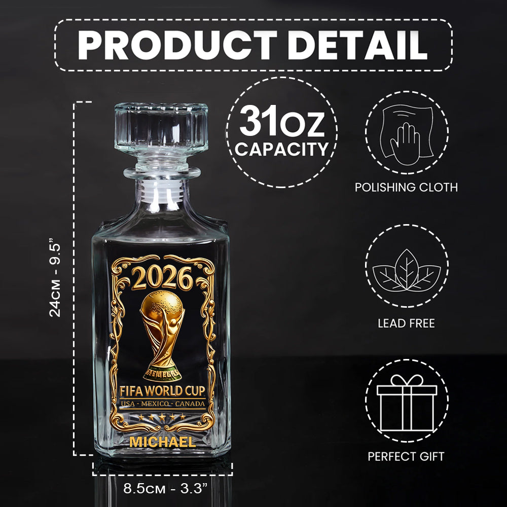 The Cup 2026 - Personalized Soccer Whiskey Decanter Set
