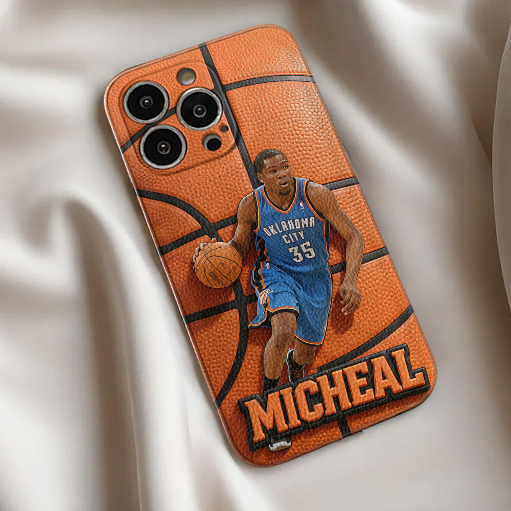 Love Basketball - Personalized Sport Leather Phone Case