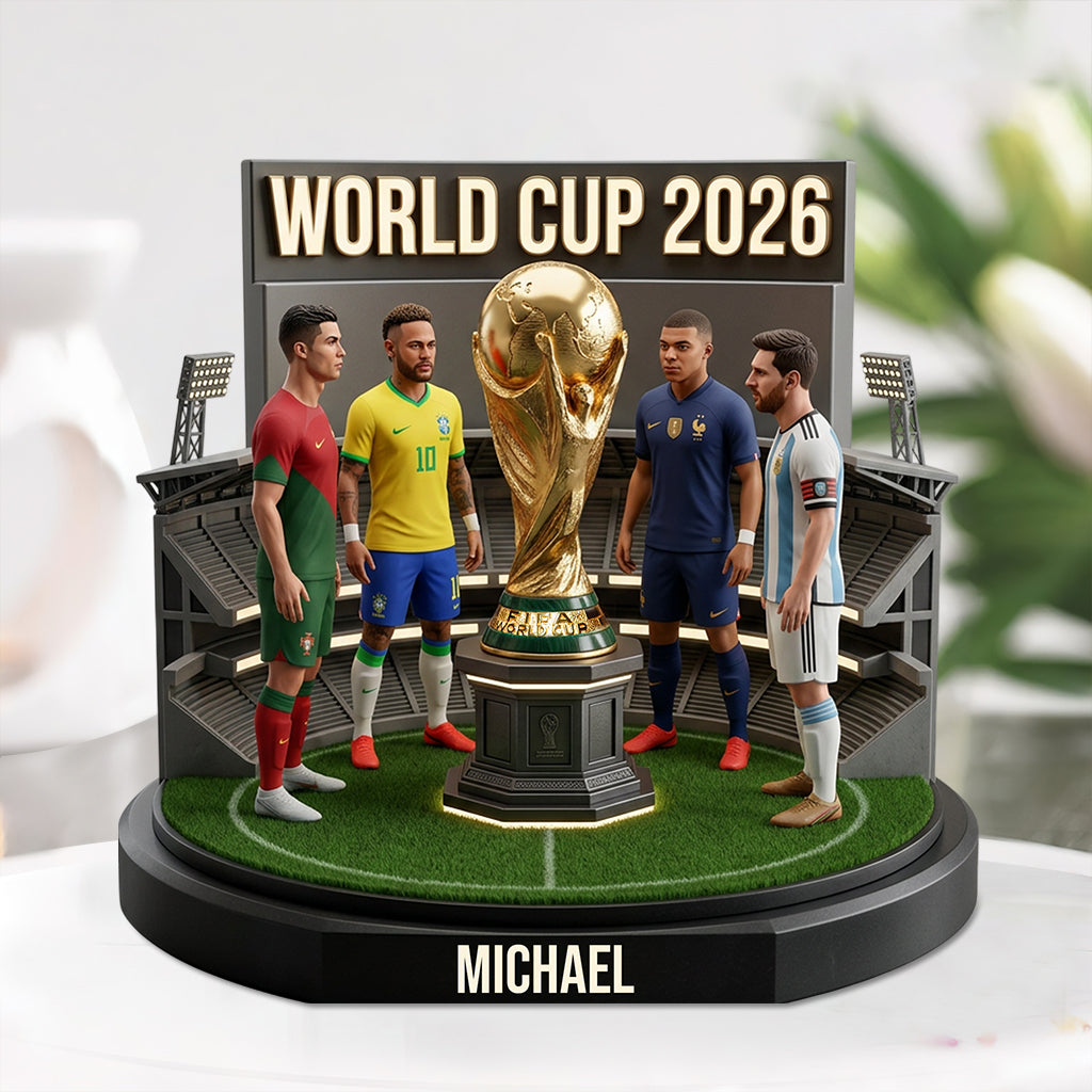 Who Is The Winner? - Personalized Soccer Custom Shaped Acrylic Plaque