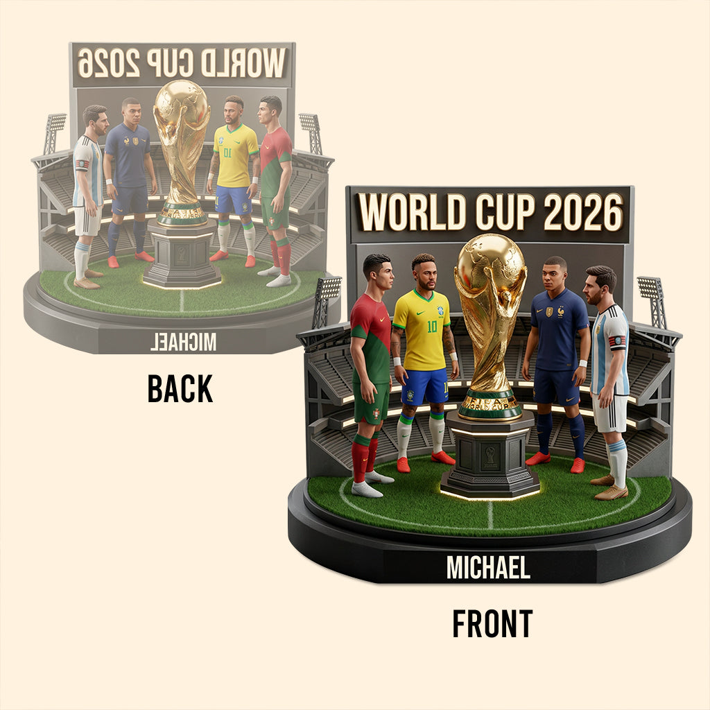 Who Is The Winner? - Personalized Soccer Custom Shaped Acrylic Plaque