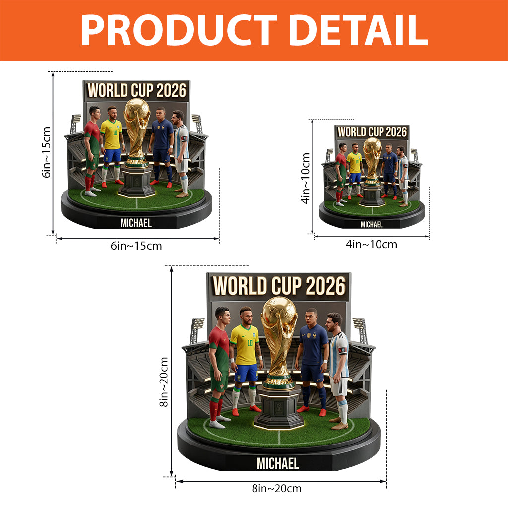 Who Is The Winner? - Personalized Soccer Custom Shaped Acrylic Plaque