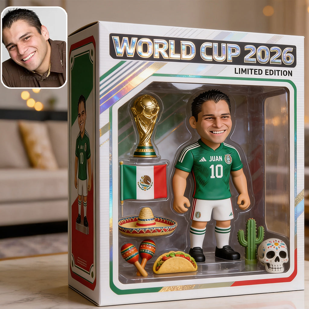 Mexico Soccer Player - Personalized Soccer Custom Shaped Acrylic Plaque