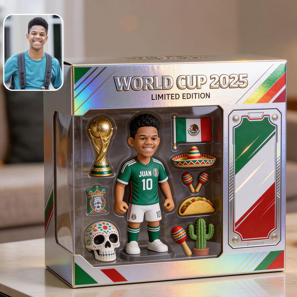 Mexico Soccer Player - Personalized Soccer Custom Shaped Acrylic Plaque