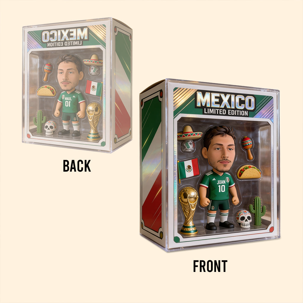 Mexico Soccer Player - Personalized Soccer Custom Shaped Acrylic Plaque