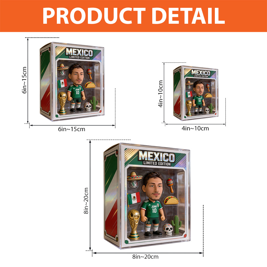 Mexico Soccer Player - Personalized Soccer Custom Shaped Acrylic Plaque
