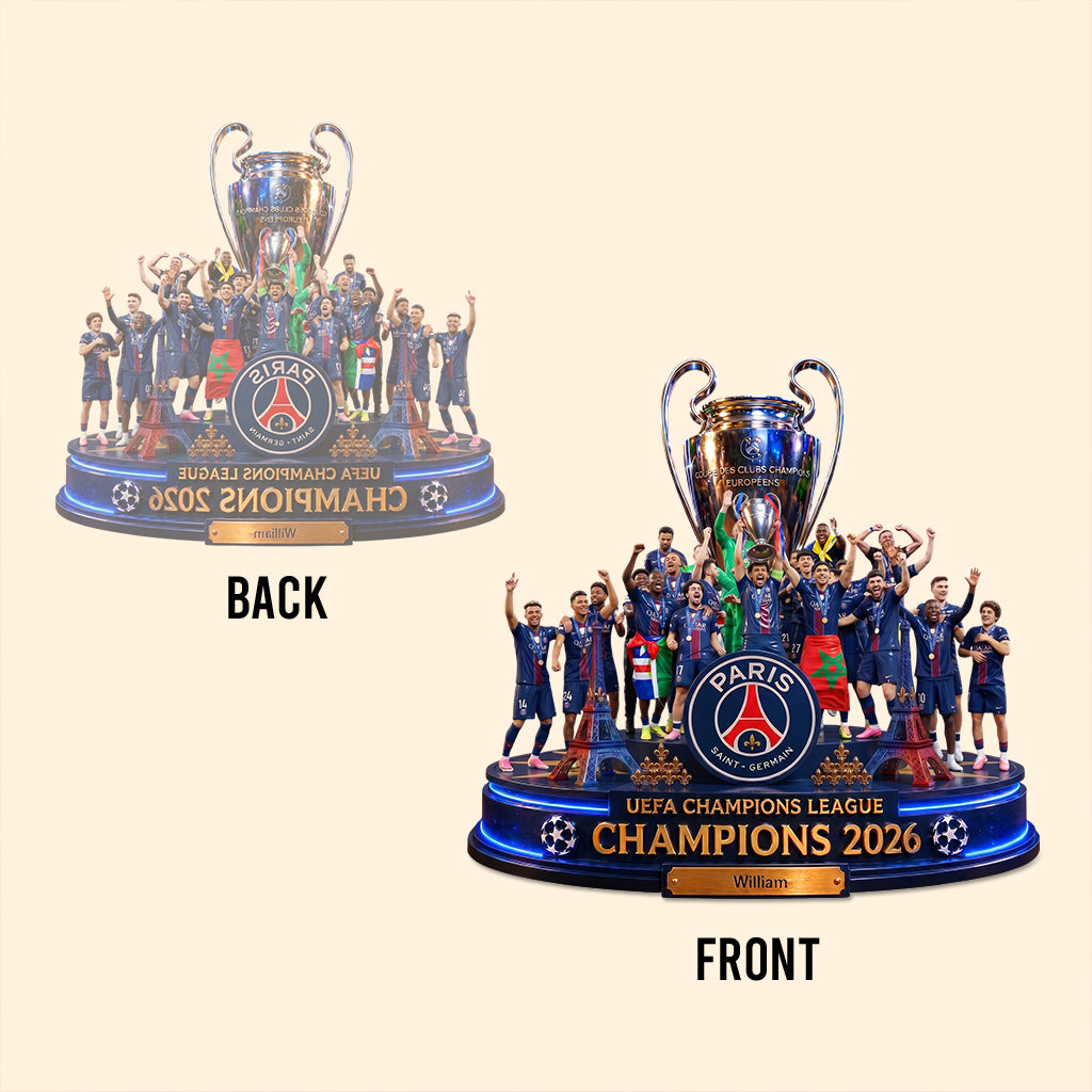 UEFA Champions League - Personalized Soccer Custom Shaped Acrylic Plaque