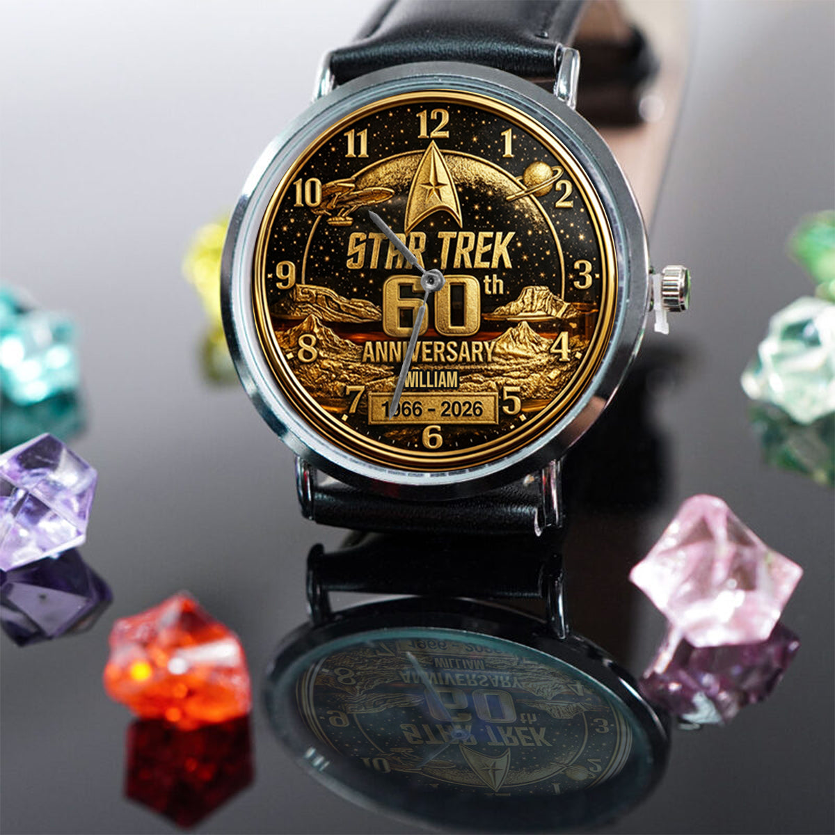Final Frontier 60th Anniversary - Personalized Star Fleet Hand Watch