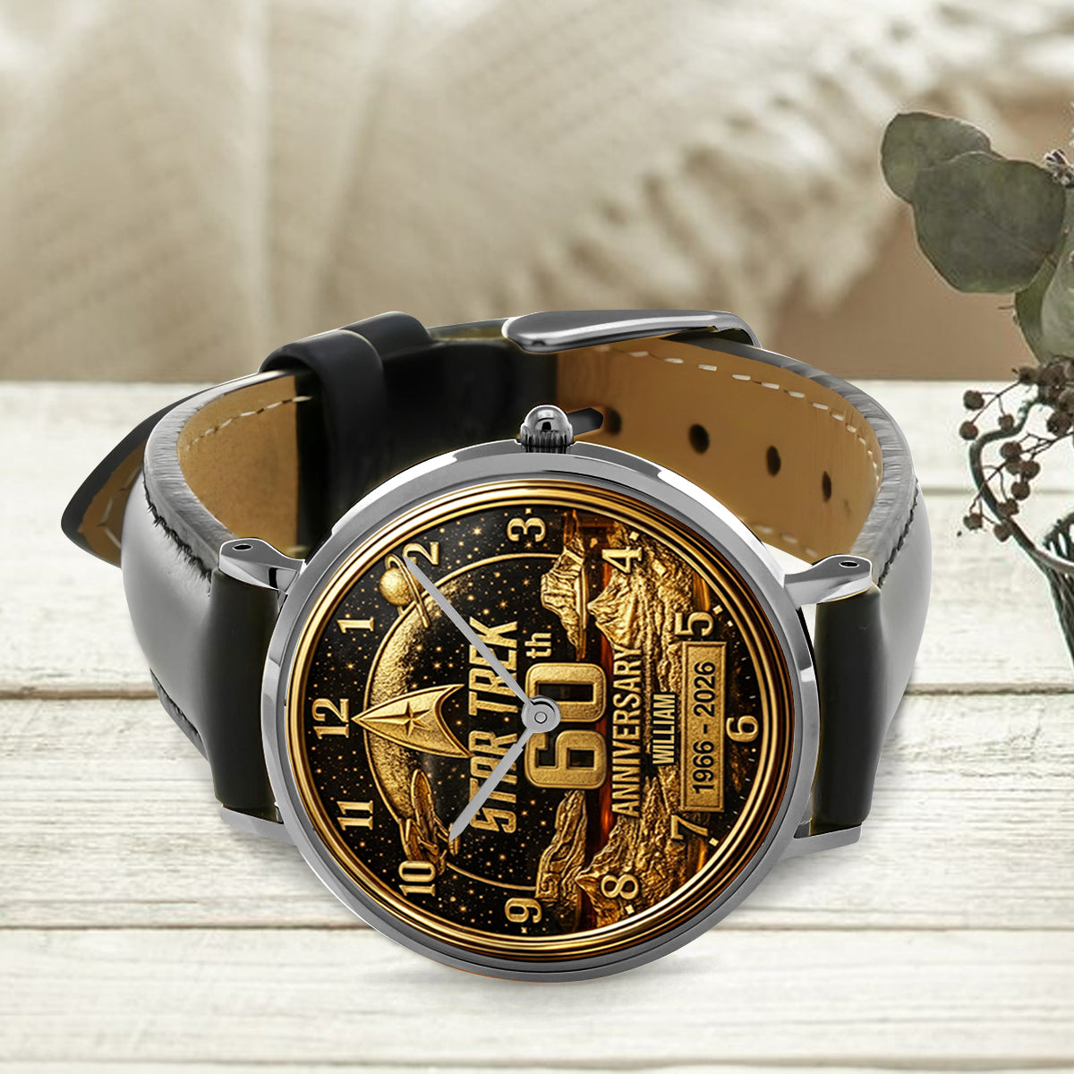 Final Frontier 60th Anniversary - Personalized Star Fleet Hand Watch