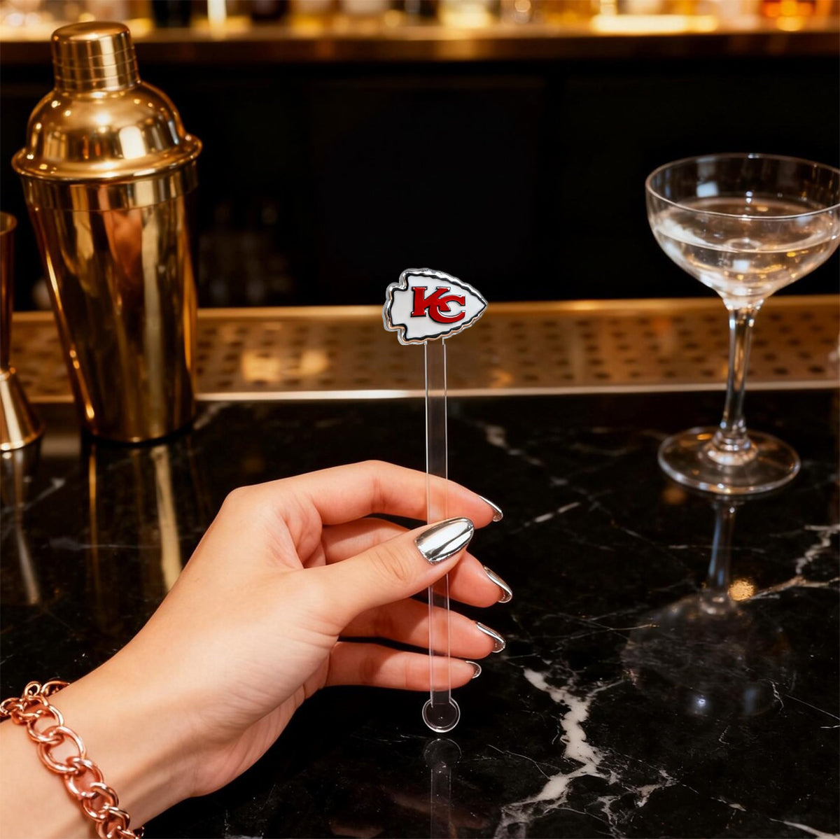 Love Football - Personalized American Football Set Accent Mug with Acrylic Stirrers