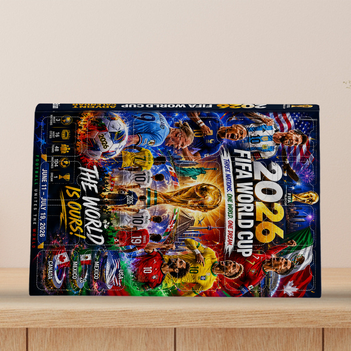 World Cup 2026 - Personalized Soccer Advent Calendar With Ornaments