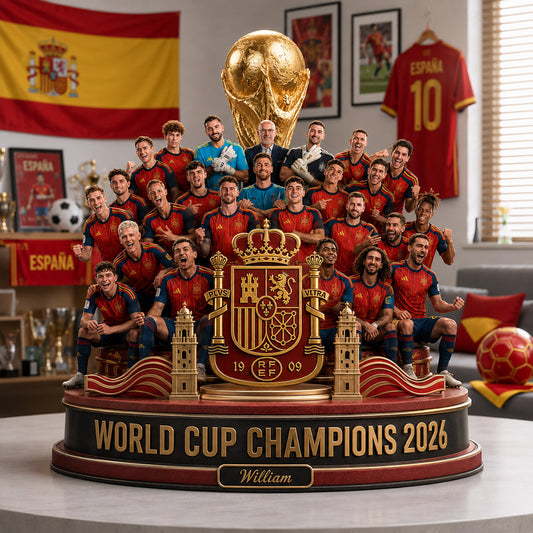 World Cup Champion 2026 - Personalized Trending 2-Side Printed Acrylic Plaque