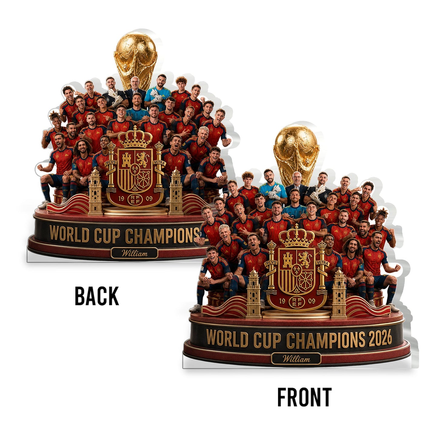 World Cup Champion 2026 - Personalized Trending 2-Side Printed Acrylic Plaque