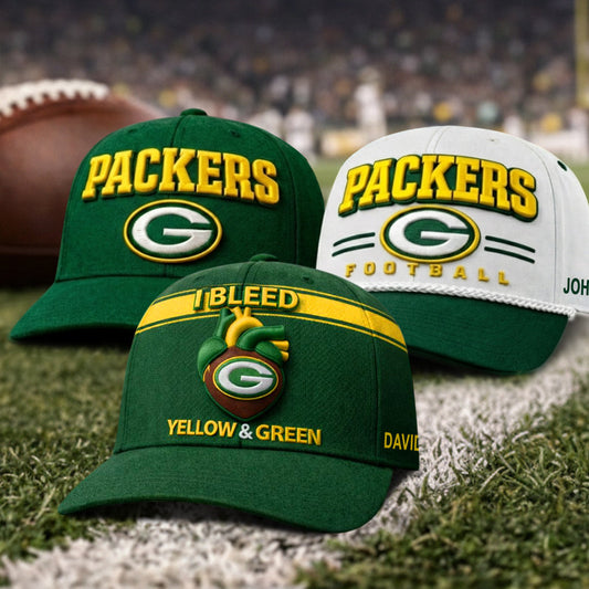 National Foot Ball Team, Packers Football Team - Personalized American Football Classic Cap
