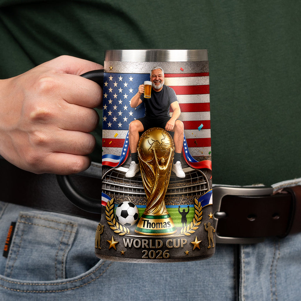 One Dream United - Personalized Soccer Beer Stein