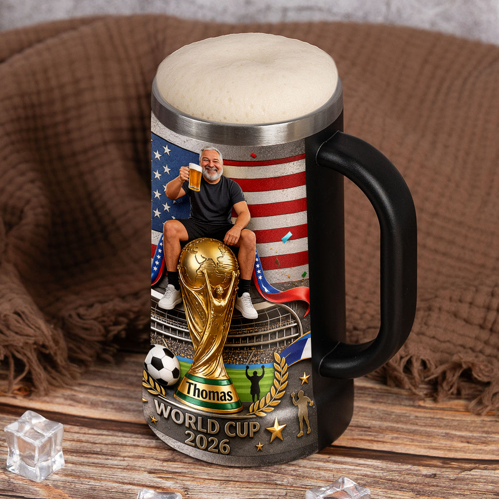 One Dream United - Personalized Soccer Beer Stein