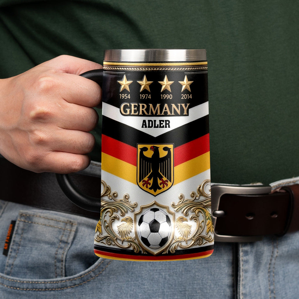 Germany Four Times Champion - Personalized Soccer Beer Stein