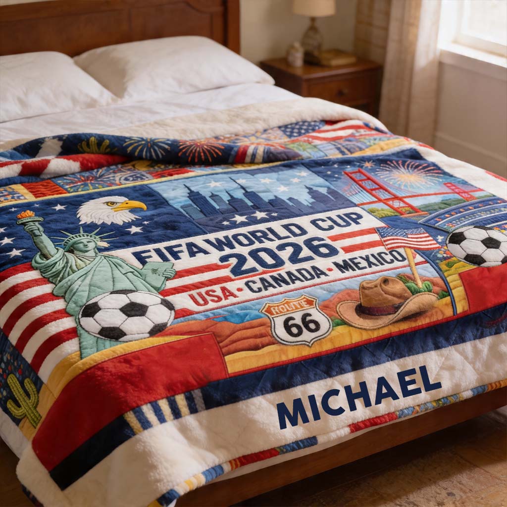 Love Soccer - Personalized Soccer Blanket