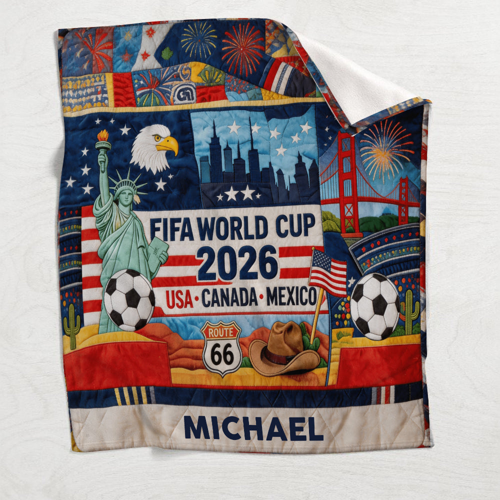 Love Soccer - Personalized Soccer Blanket