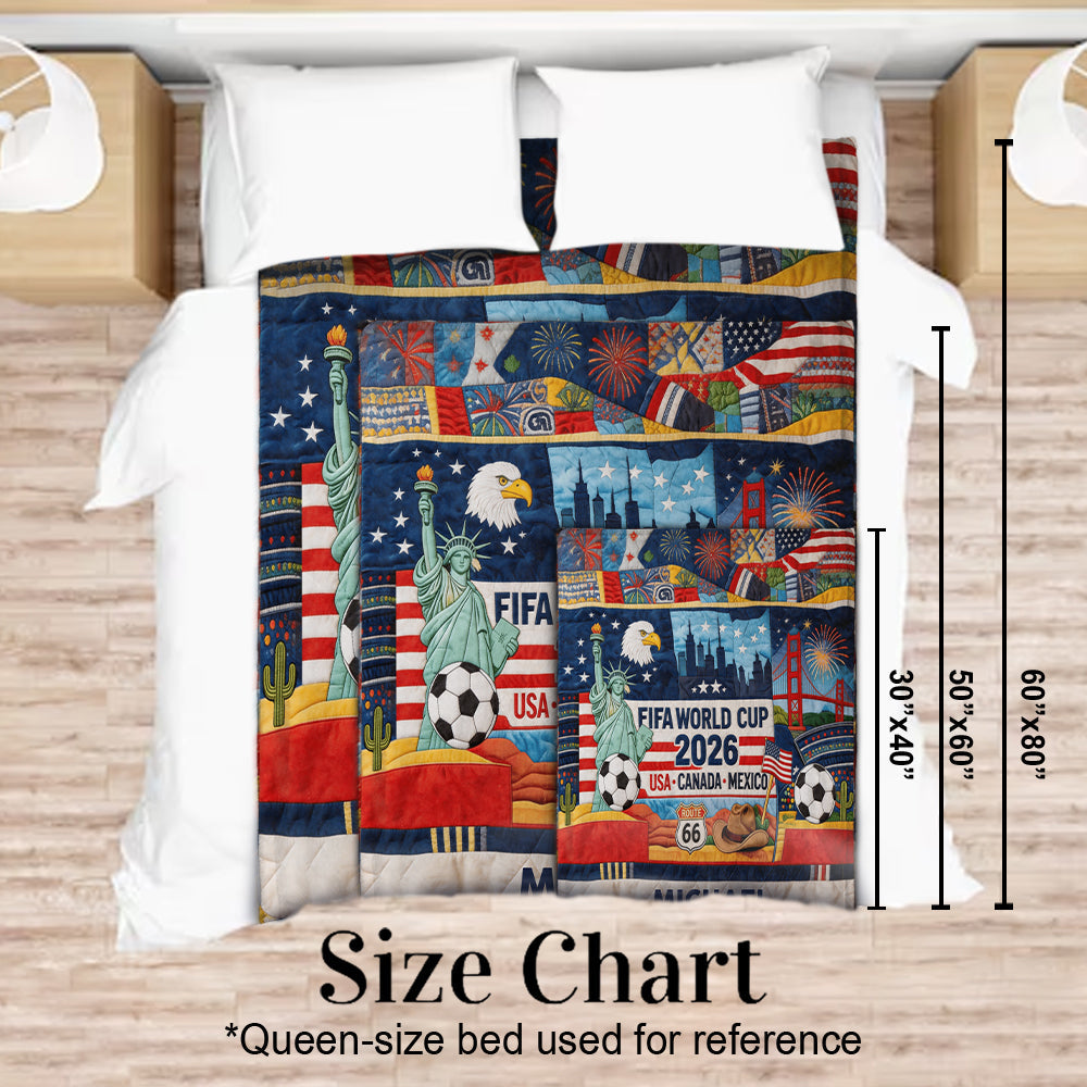 Love Soccer - Personalized Soccer Blanket