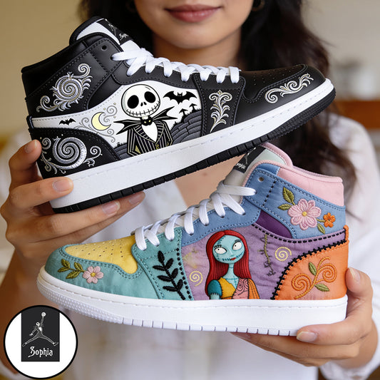 Matching Nightmare Shoes - Personalized Nightmare Air Jordan Hightop