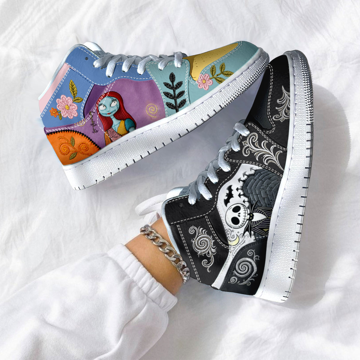 Matching Nightmare Shoes - Personalized Nightmare Air Jordan Hightop