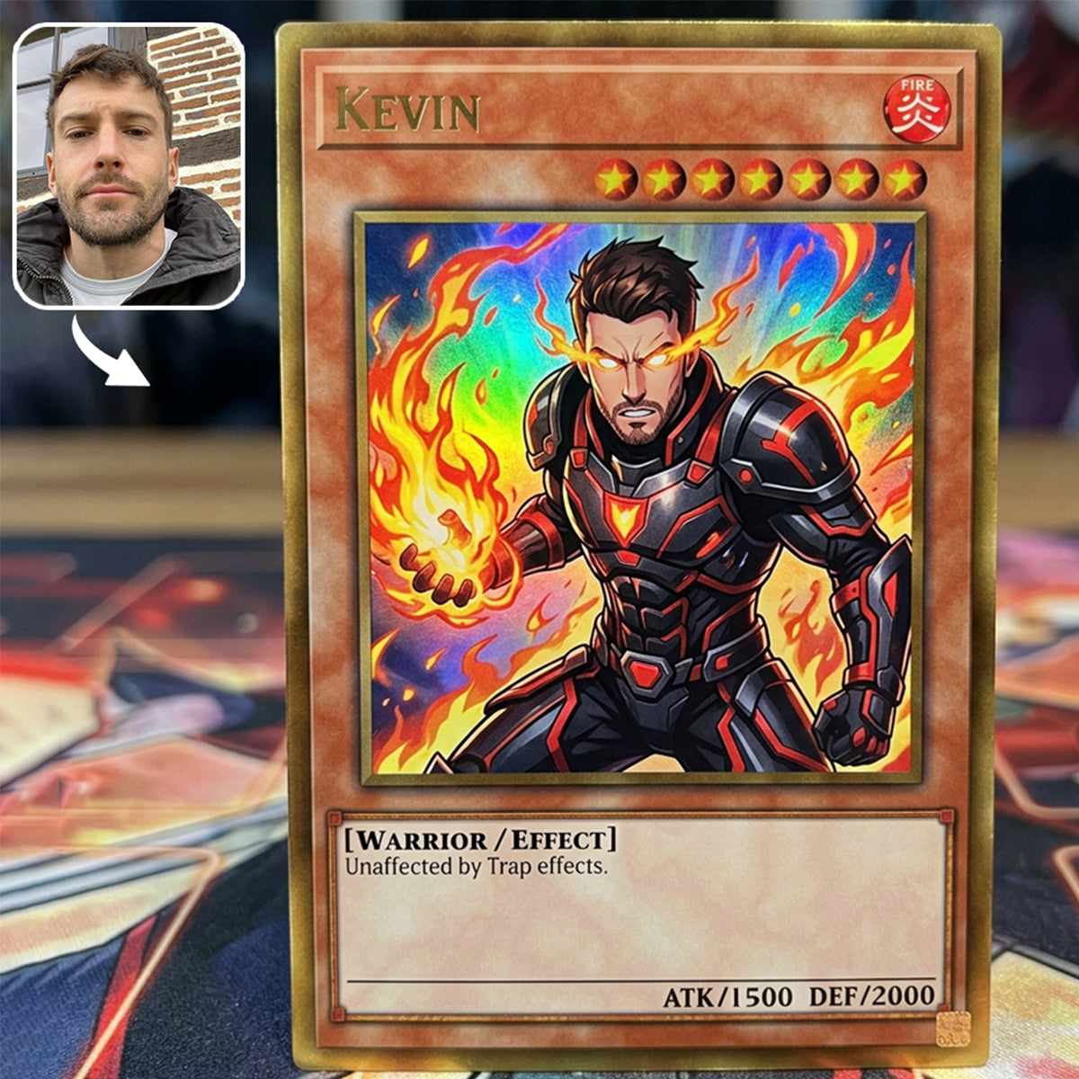 Custom Magic Card - Personalized Monster Card Wallet Insert Card