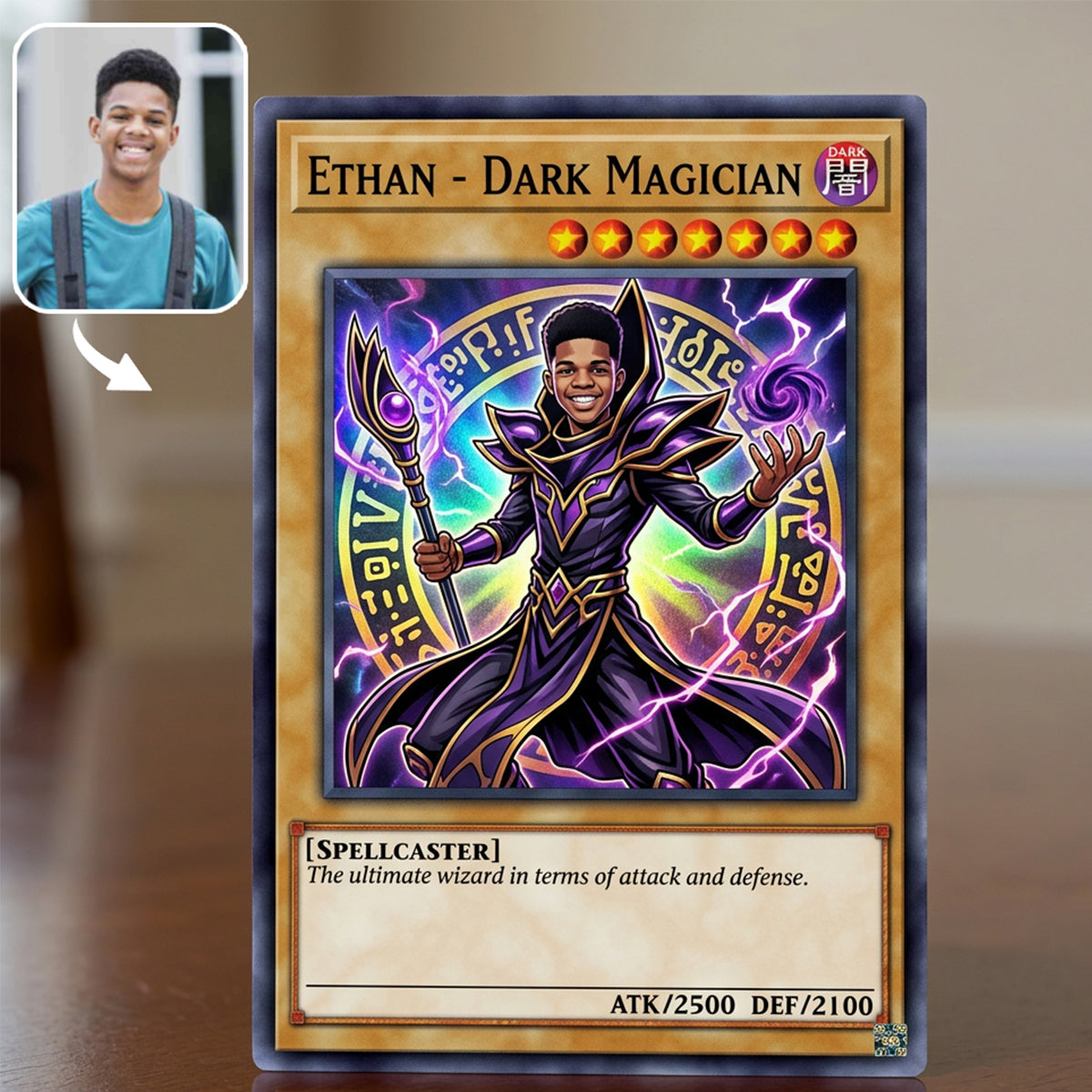 Custom Magic Card - Personalized Monster Card Wallet Insert Card