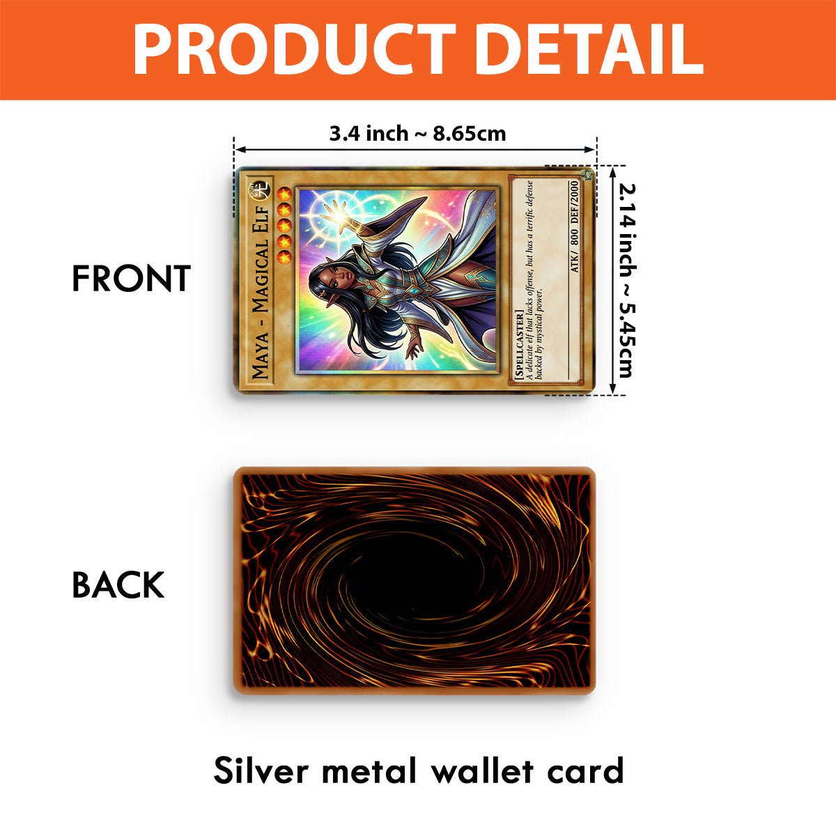 Custom Magic Card - Personalized Monster Card Wallet Insert Card