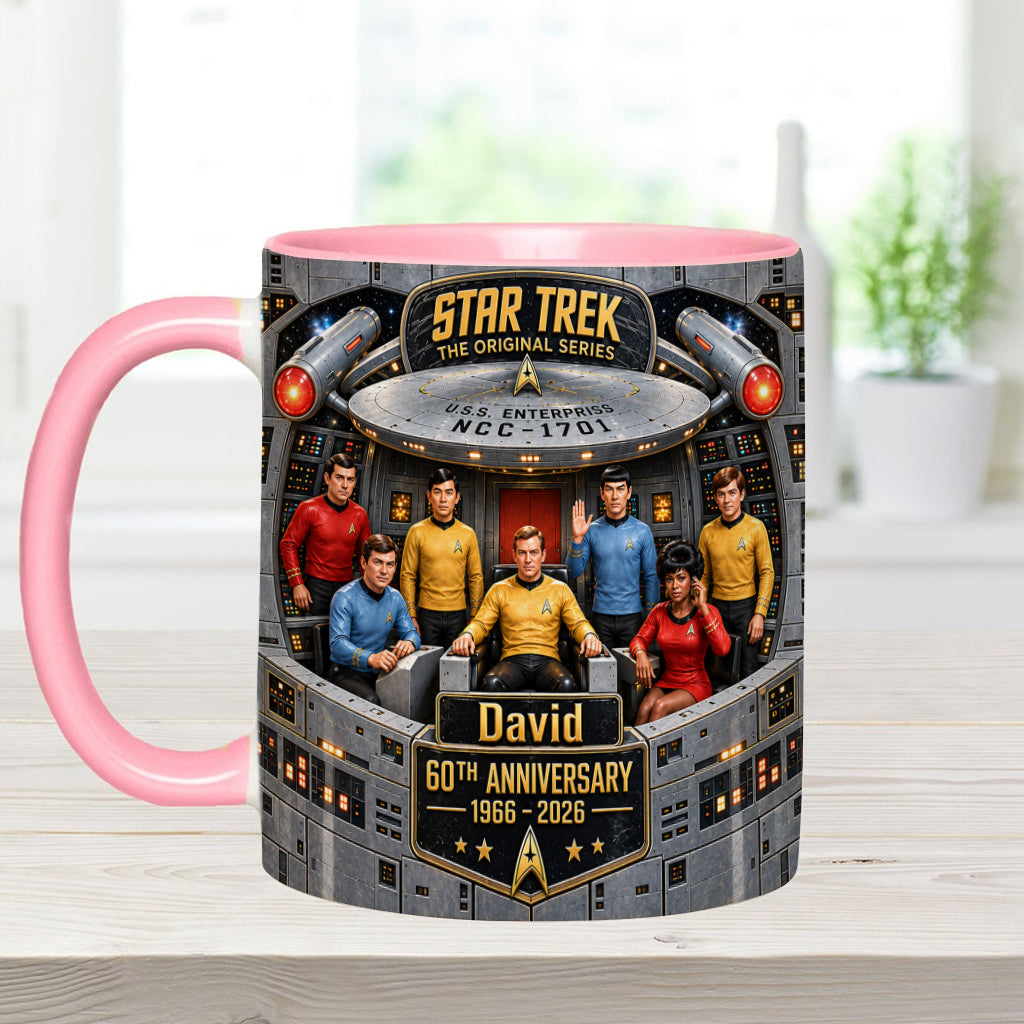 Merry Christmas - Personalized Star Fleet Accent Mug