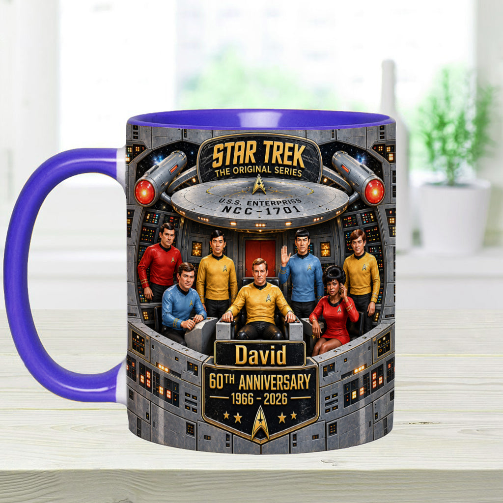 Merry Christmas - Personalized Star Fleet Accent Mug