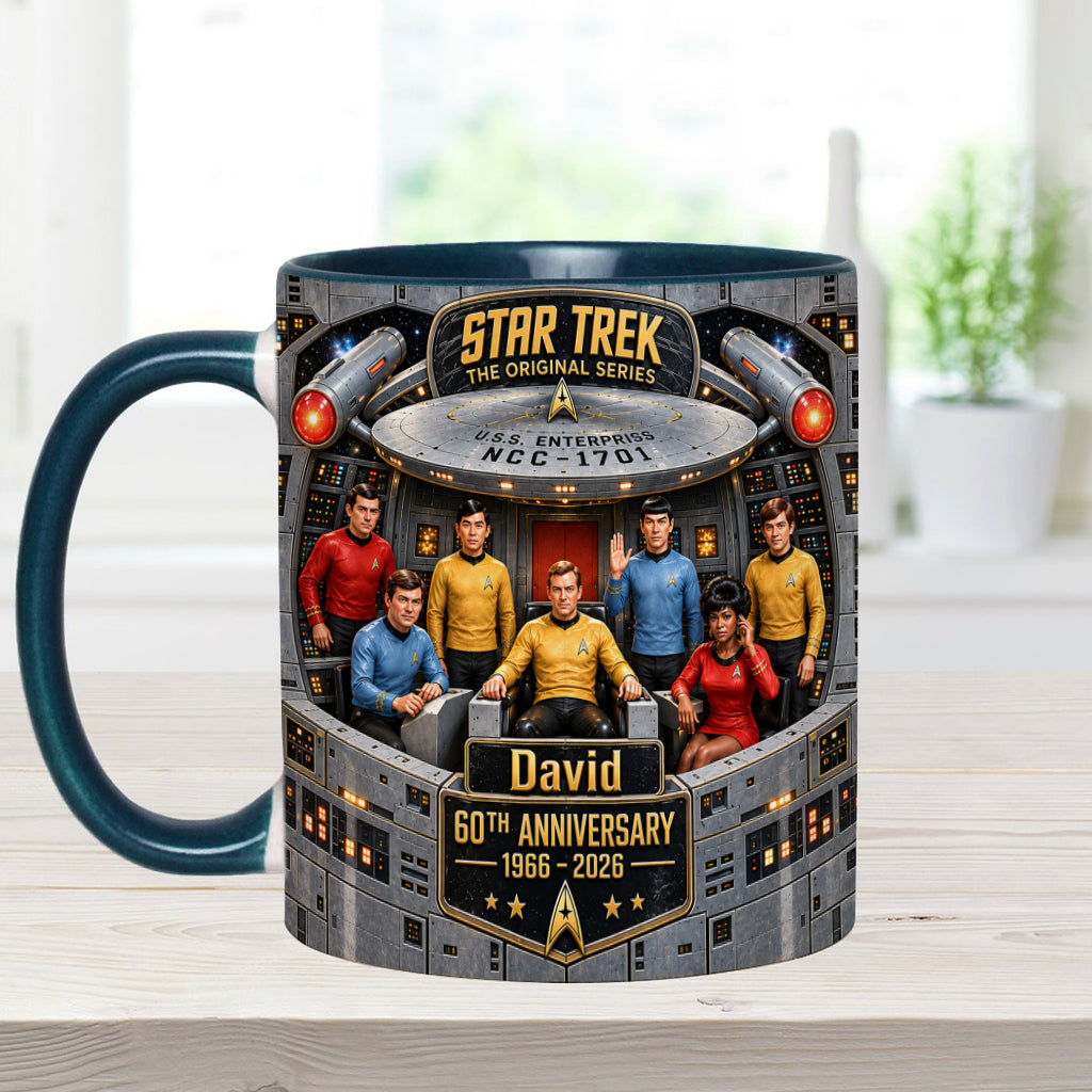 Merry Christmas - Personalized Star Fleet Accent Mug