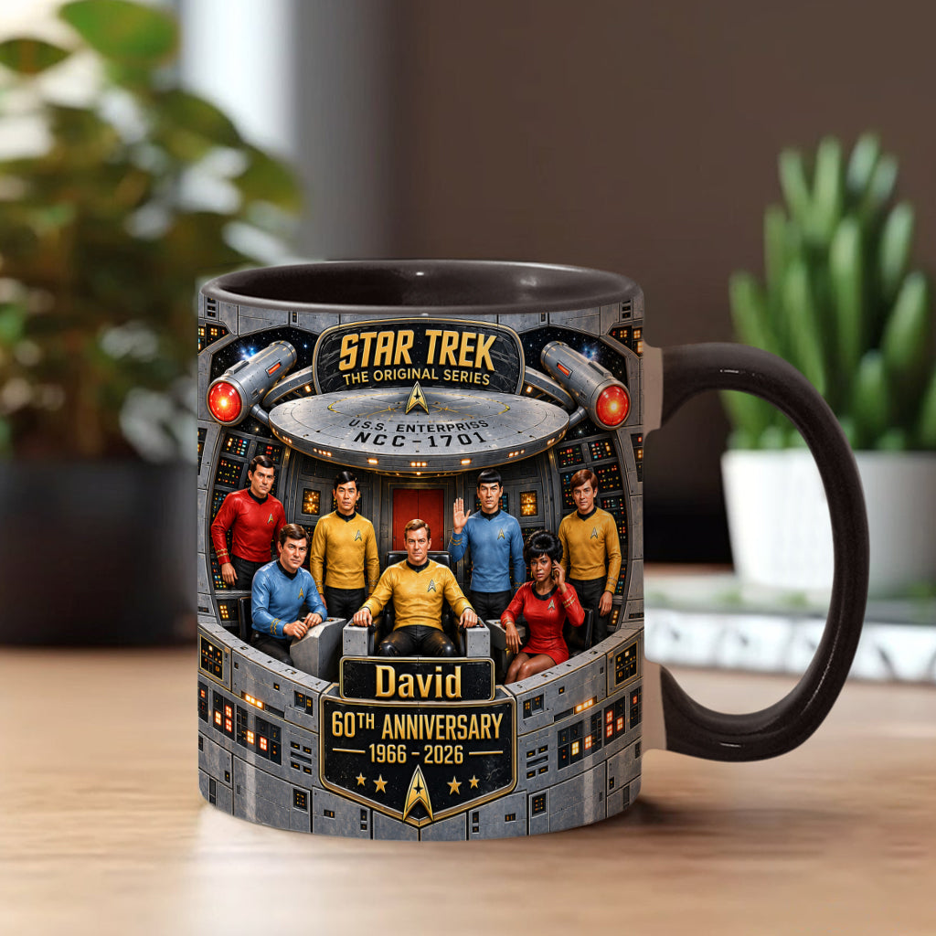 Merry Christmas - Personalized Star Fleet Accent Mug