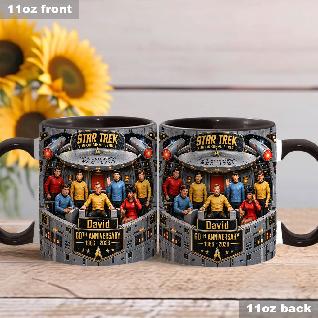 Merry Christmas - Personalized Star Fleet Accent Mug