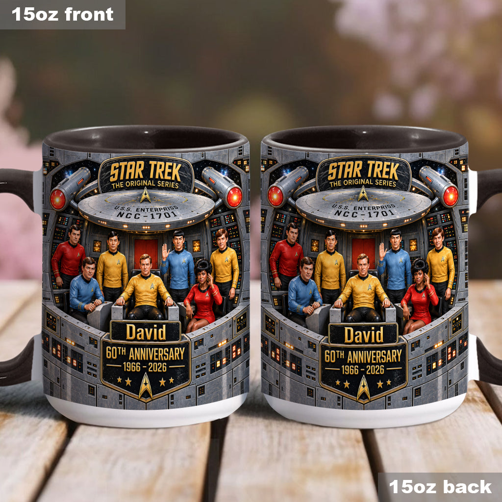 Merry Christmas - Personalized Star Fleet Accent Mug