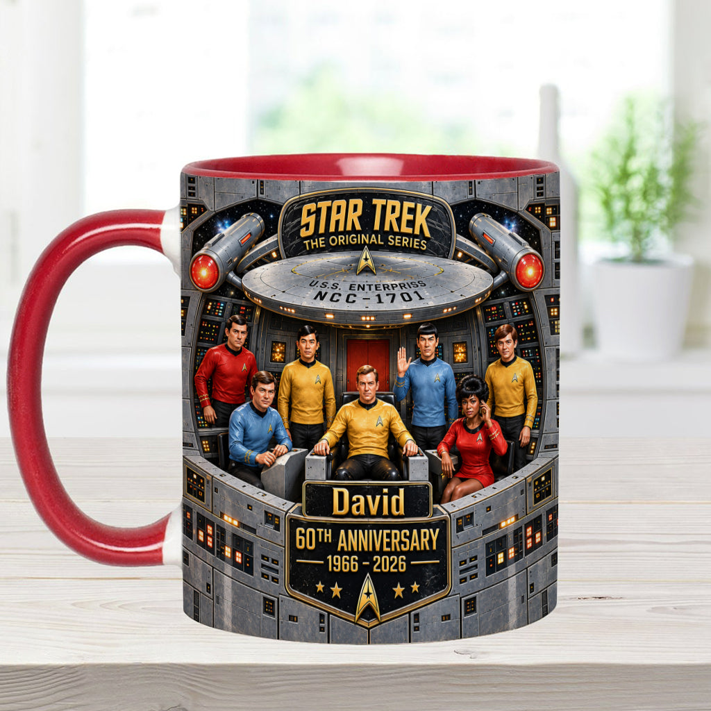 Merry Christmas - Personalized Star Fleet Accent Mug