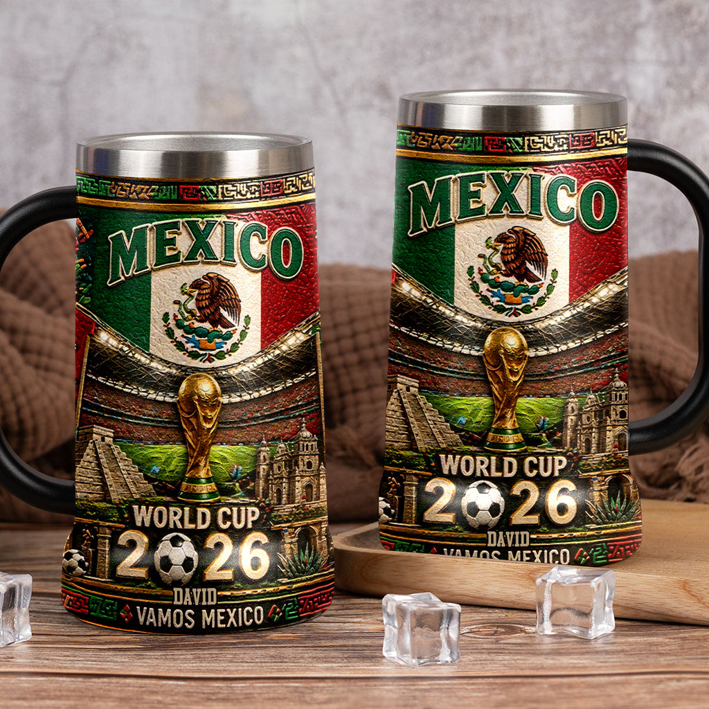 World Cup 2026 Mexico - Personalized Soccer Beer Stein