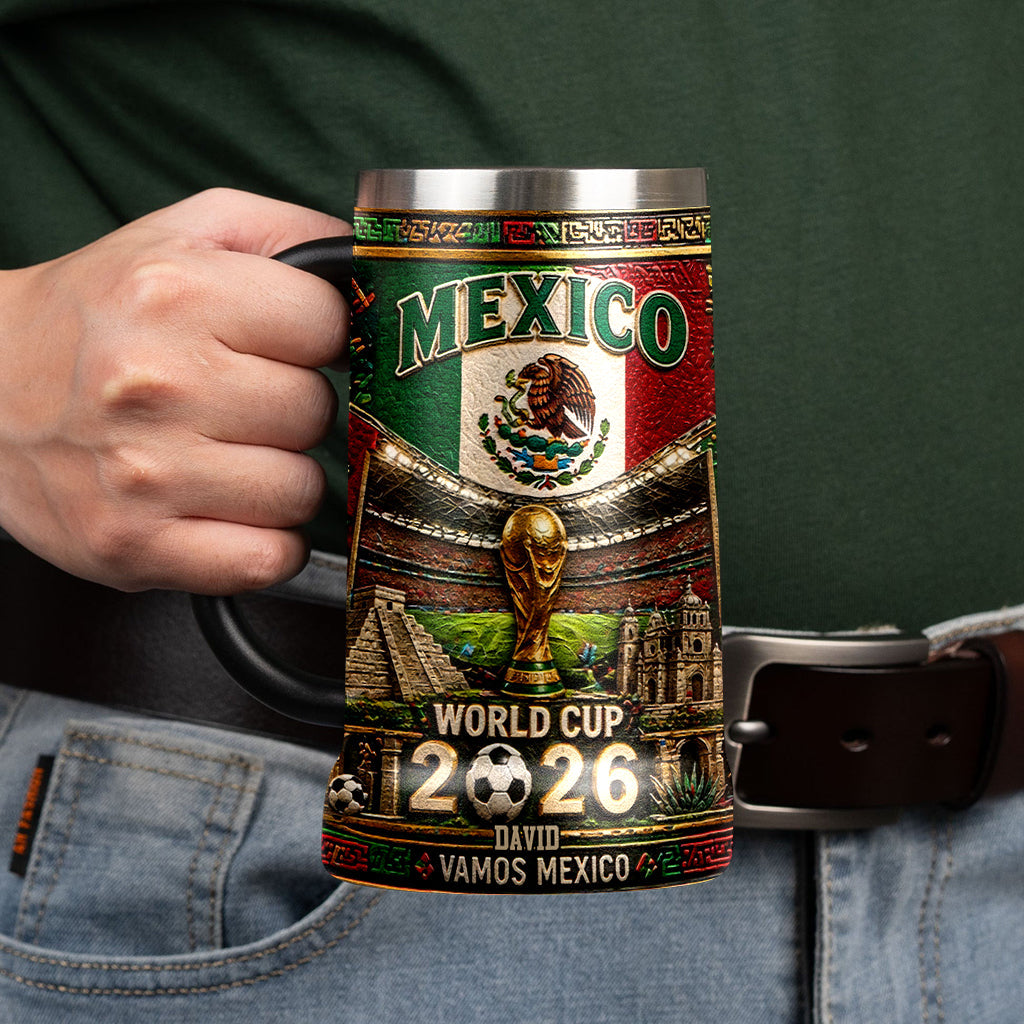 World Cup 2026 Mexico - Personalized Soccer Beer Stein