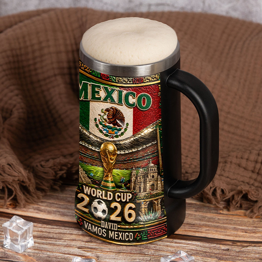 World Cup 2026 Mexico - Personalized Soccer Beer Stein