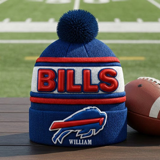 Buffalo Footbal Team - Personalized American Football Beanie Hat