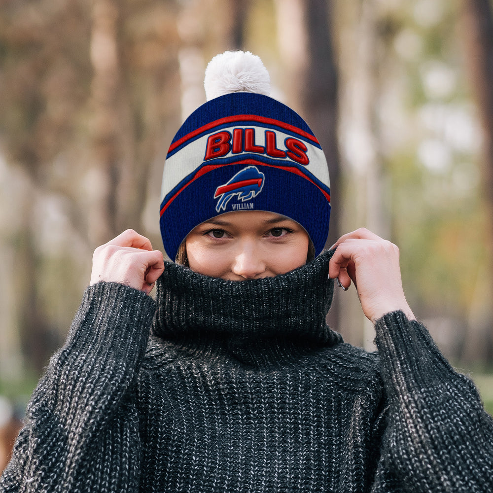 Buffalo Footbal Team - Personalized American Football Beanie Hat