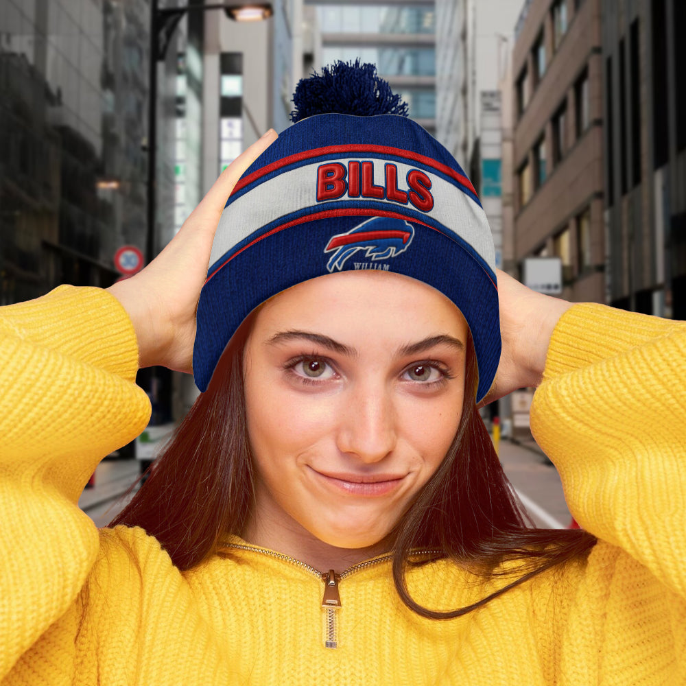 Buffalo Footbal Team - Personalized American Football Beanie Hat