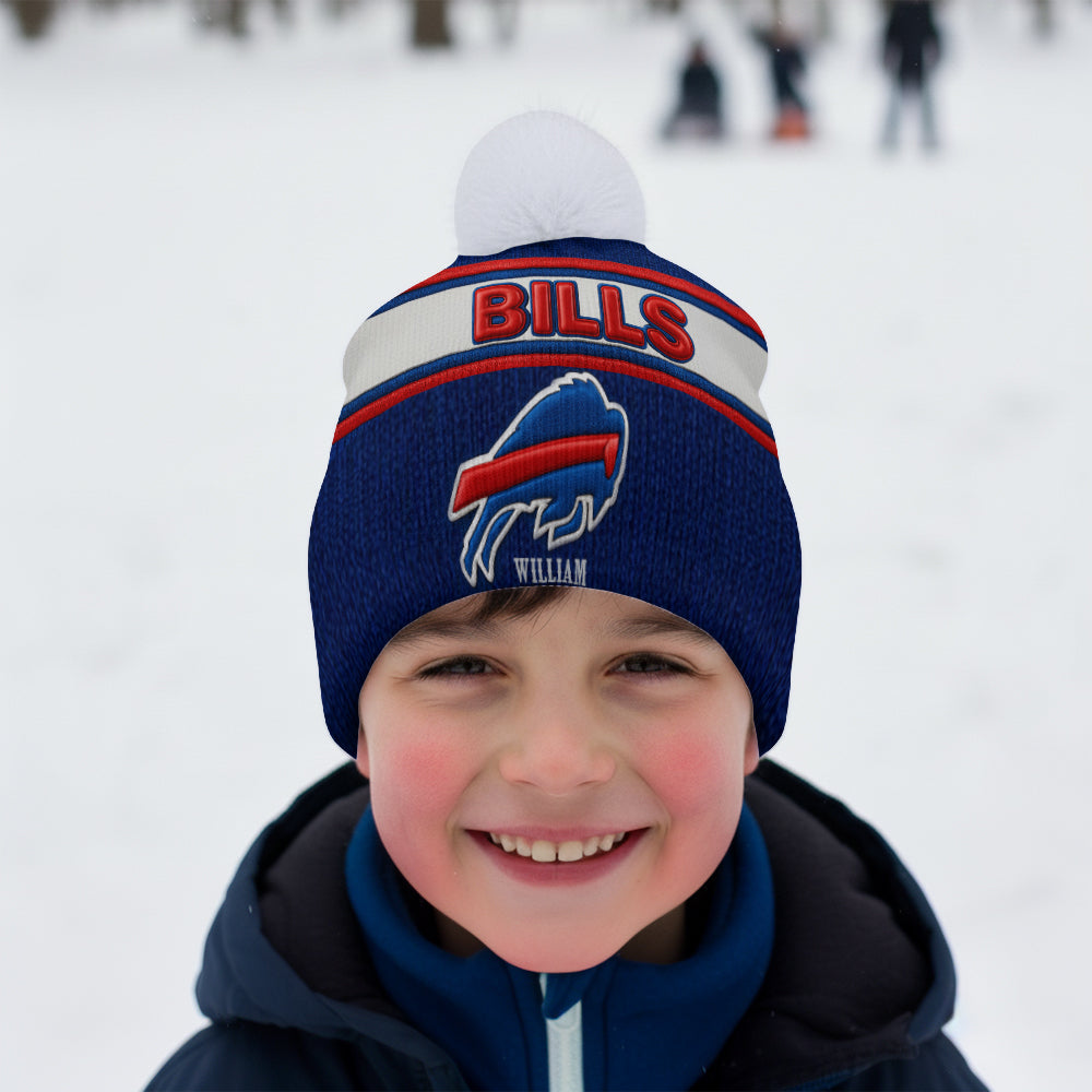 Buffalo Footbal Team - Personalized American Football Beanie Hat