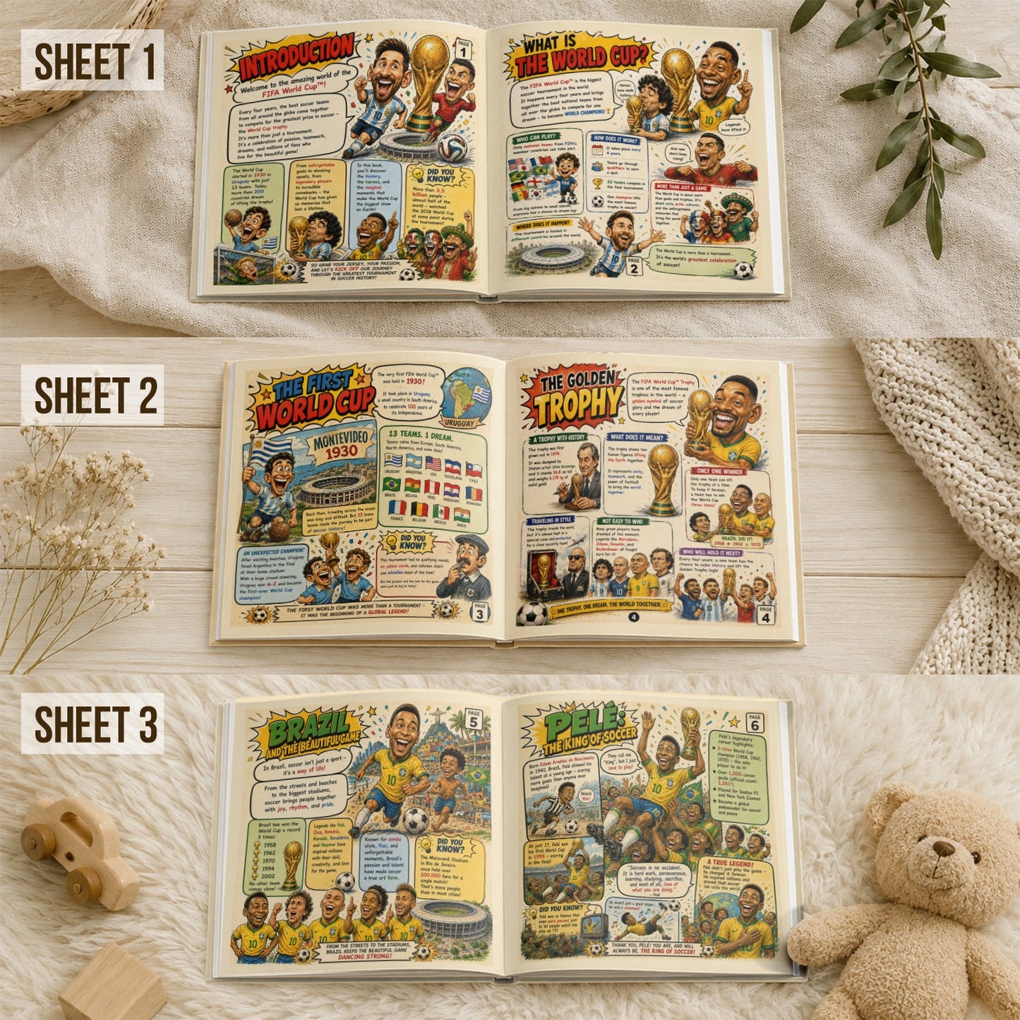 History Of World Cup - Personalized Soccer Story Book & Stickers