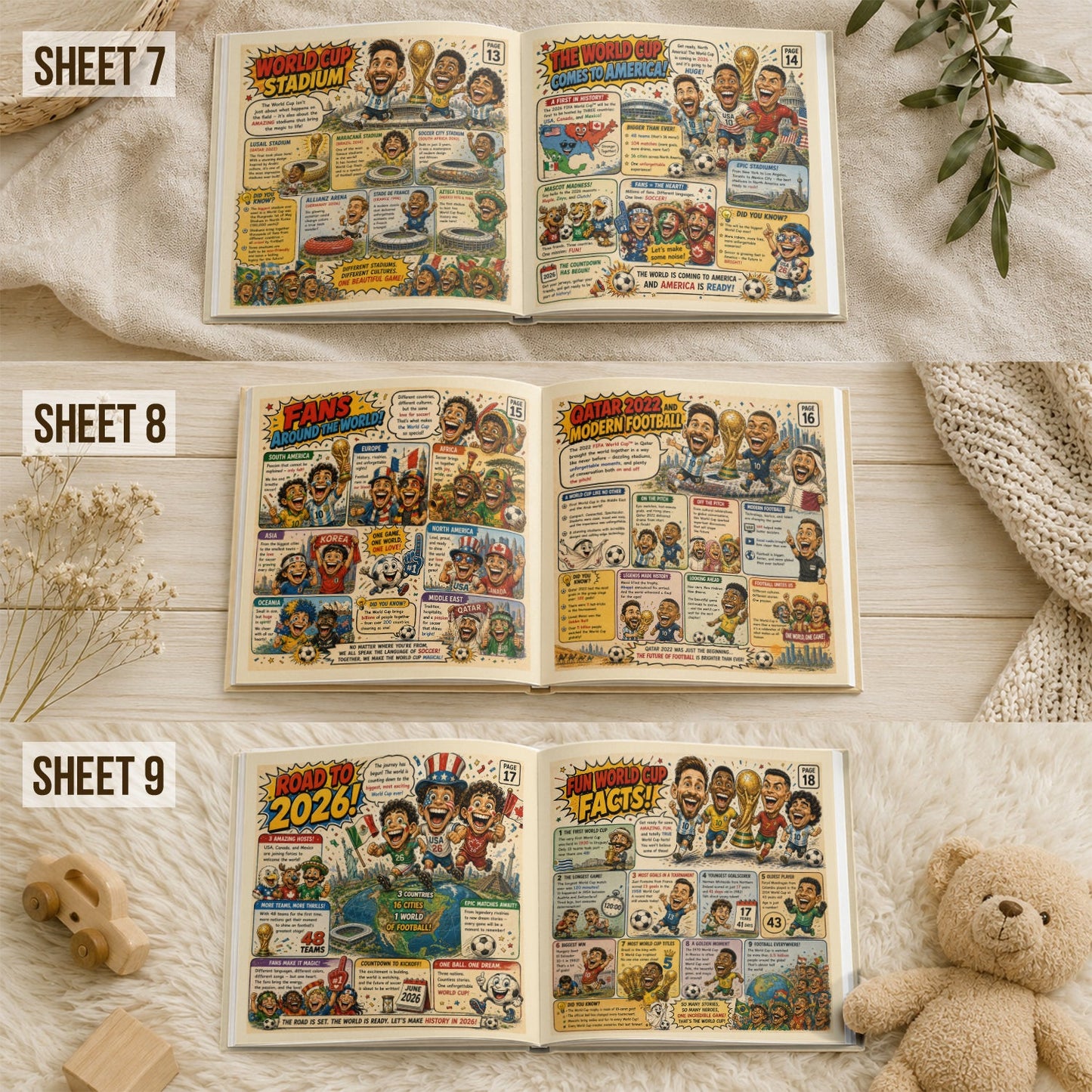 History Of World Cup - Personalized Soccer Story Book & Stickers